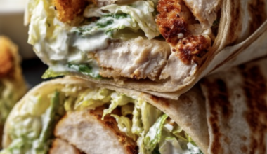 Chicken caesar wrap