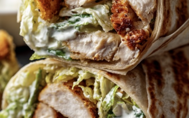 Chicken caesar wrap