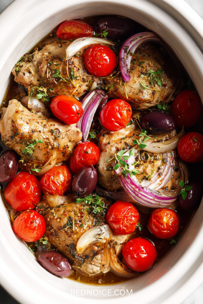 Why Greek Chicken Works So Well in the Crockpot