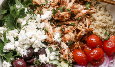 Greek chicken bowls