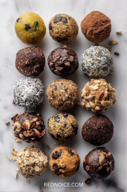 No-Baked protein balls for healthy snacks