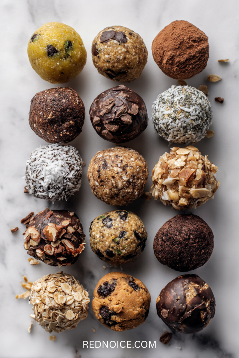 No-Baked protein balls for healthy snacks