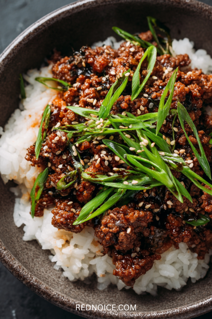 Savory Korean Beef and Rice