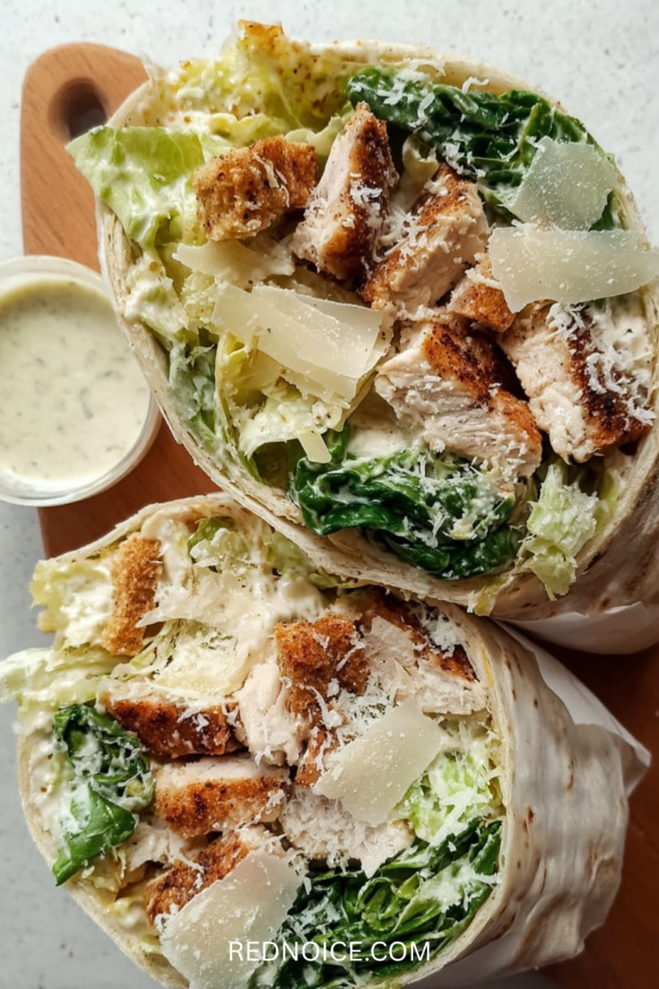 Meal plank chicken wraps