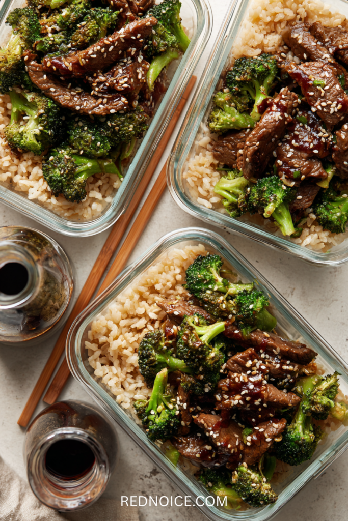 Beef and Broccoli Meal Prep Bowls