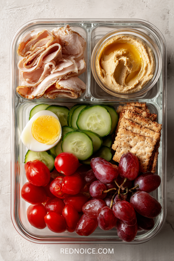Turkey and Hummus Bento Box