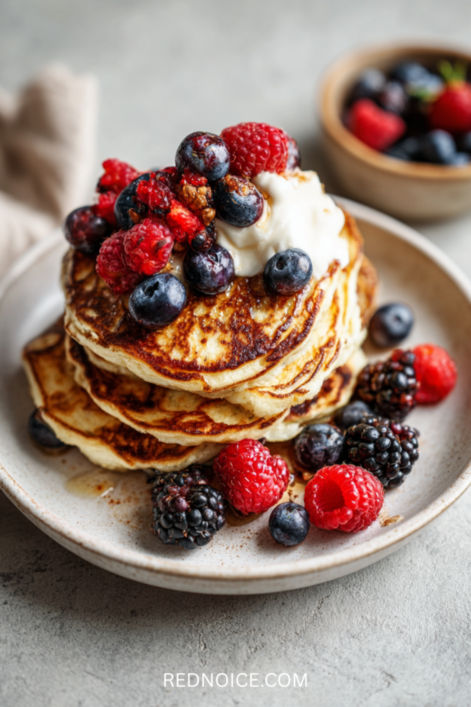 Cottage Cheese Protein Pancakes