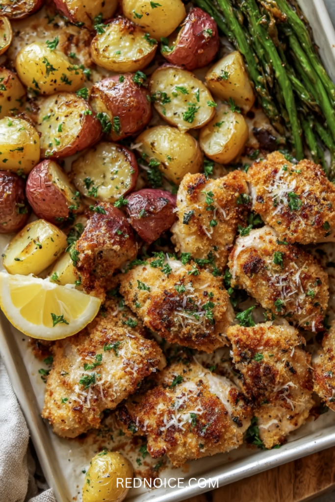 Garlic Parmesan Chicken and Potatoes