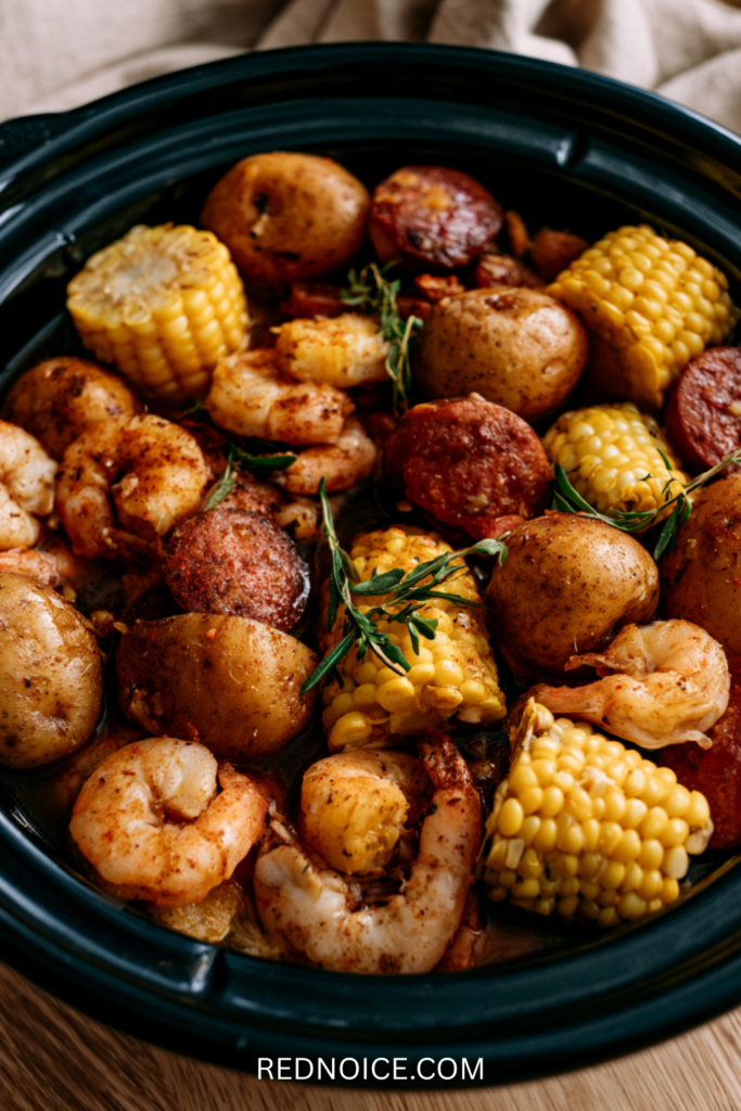 Slow Cooker Shrimp Boil
