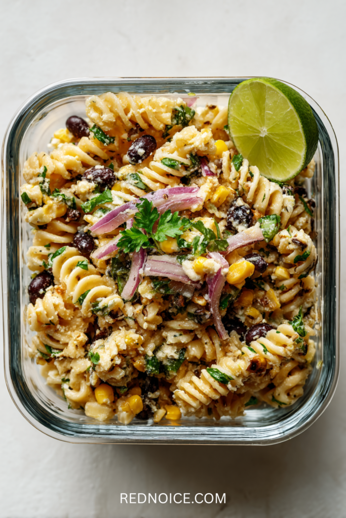 Street Corn Pasta Salad with Black Beans