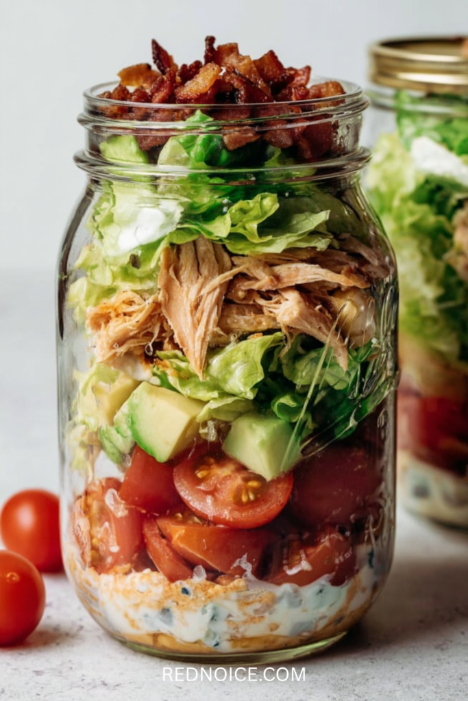BLT Chicken Salad (Meal Prep Jars)