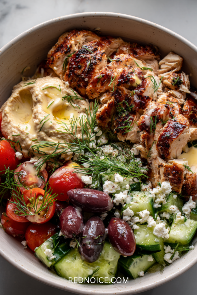 Rotisserie Chicken Greek Bowl