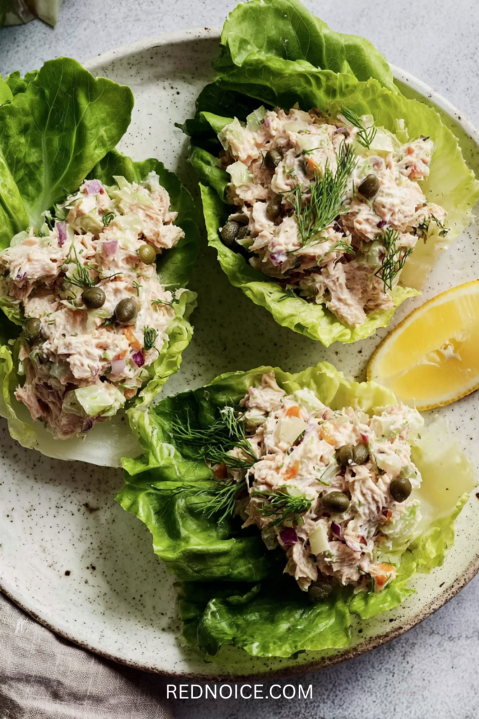 Tuna Salad Lettuce Wraps