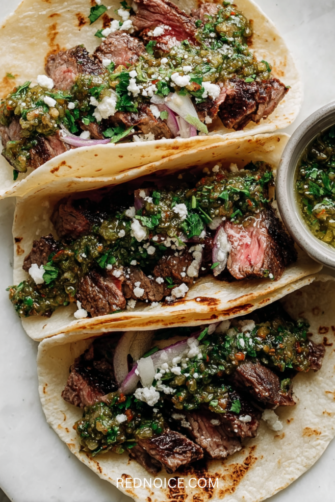Steak Tacos with Chimichurri