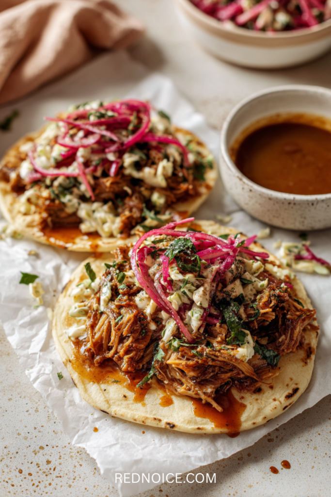Crockpot BBQ Pulled Pork Tacos