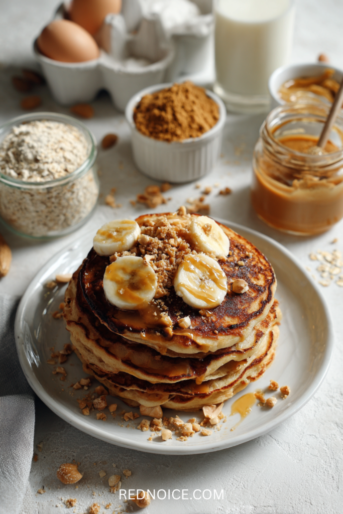 Peanut Butter Protein Pancakes (High Fat, High Protein)