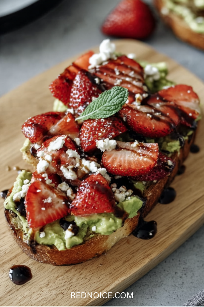 Balsamic Strawberry and Goat Cheese