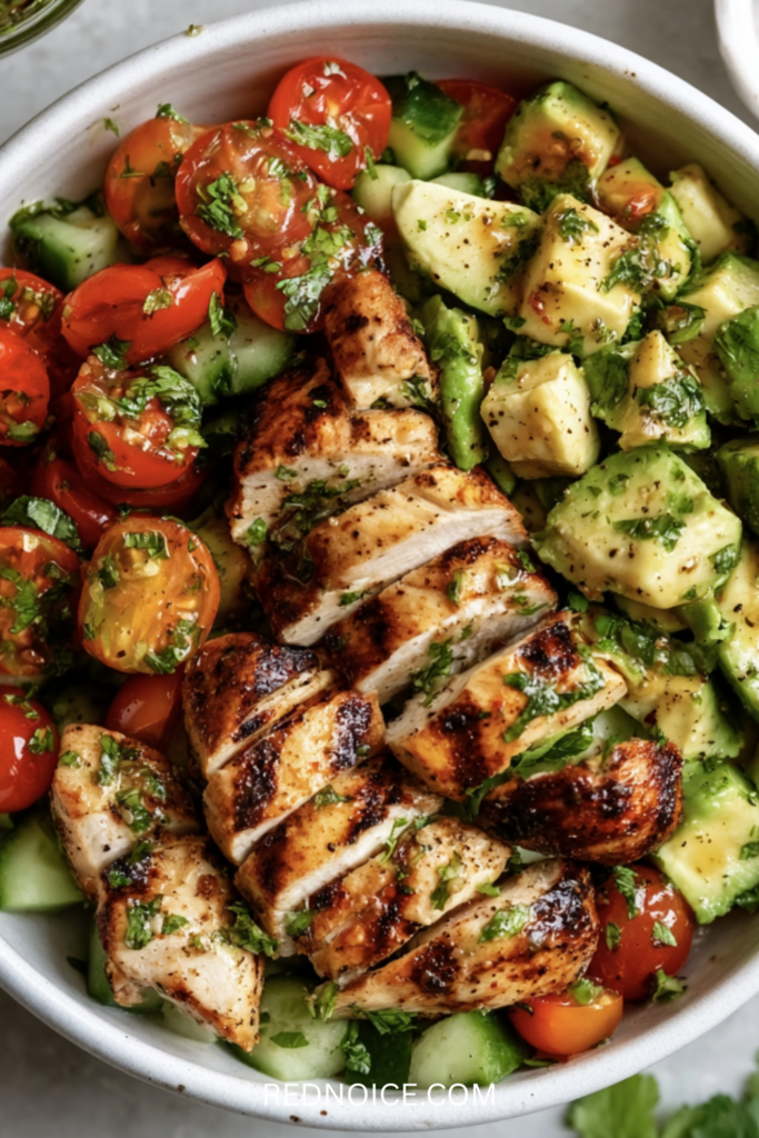 Grilled Chicken Avocado Salad