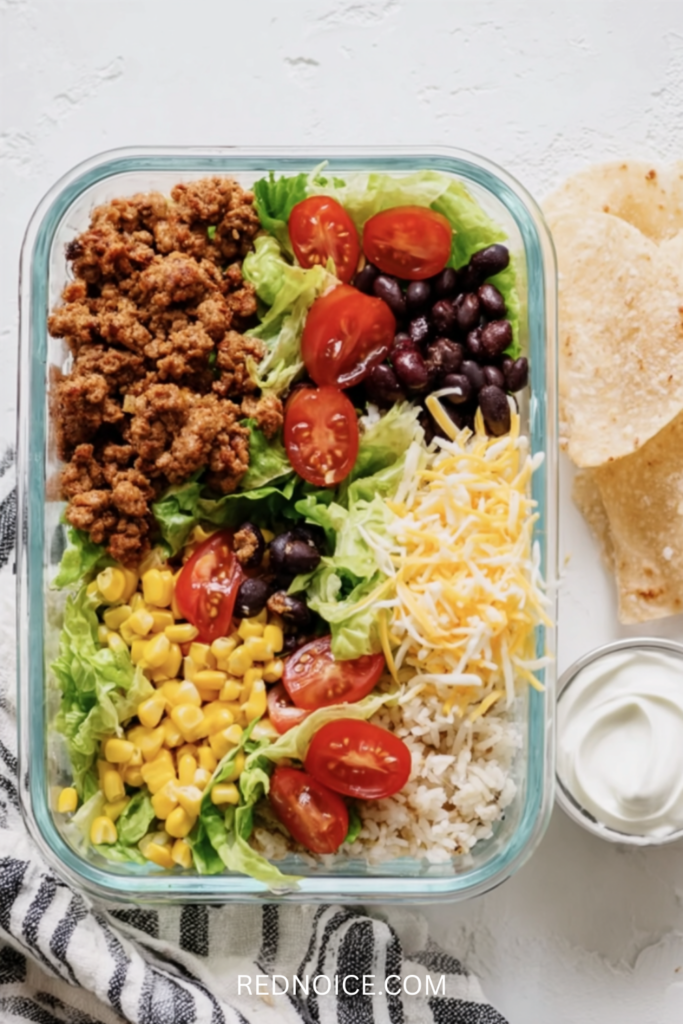 Taco Meal Prep Bowls (Cold)
