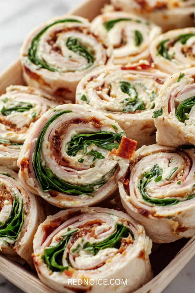 Ham, Bacon & Cream Cheese Pinwheels
