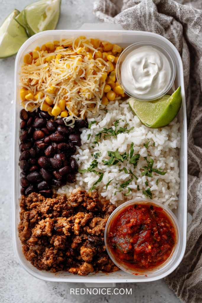 Easy Burrito Bowl (Ground Beef or Chicken)