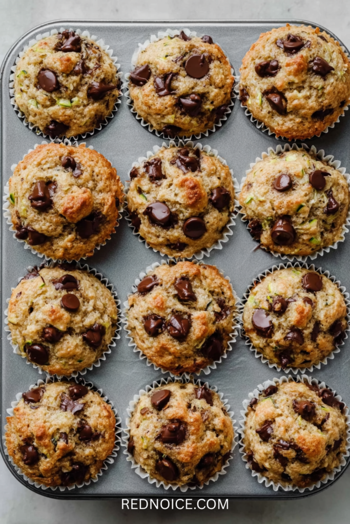 Zucchini Chocolate Chip Muffins