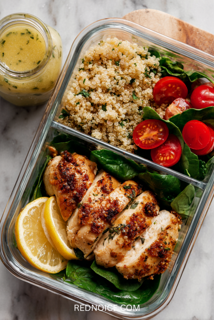 Lemon Herb Chicken & Quinoa Bowl