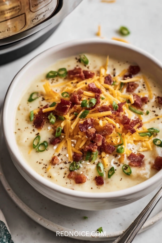 One‑Pot Crockpot Loaded Baked Potato Soup