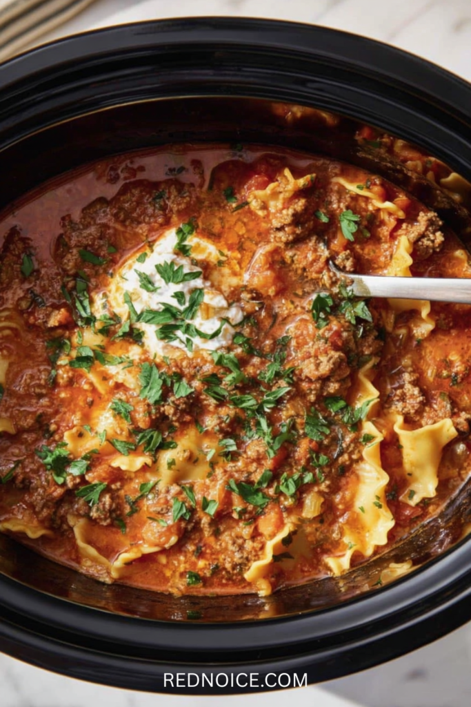 Budget‑Friendly Crockpot Lasagna Soup
