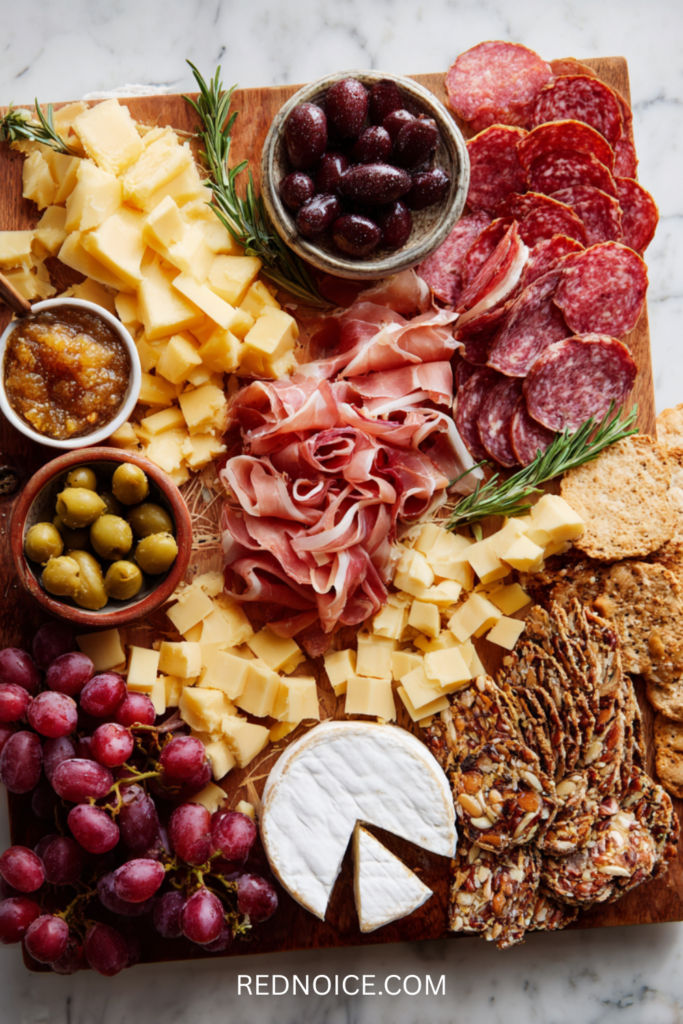 Charcuterie Board Party Ideas (Classic Meat & Cheese)