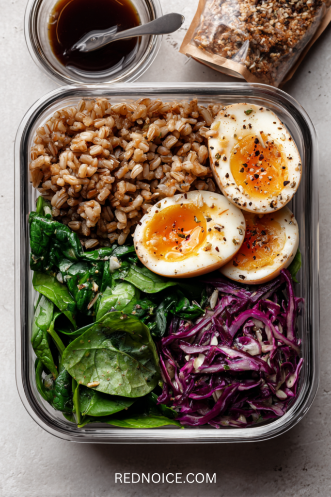 Soft-Boiled Egg & Farro Power Bowl (No Microwave Needed)
