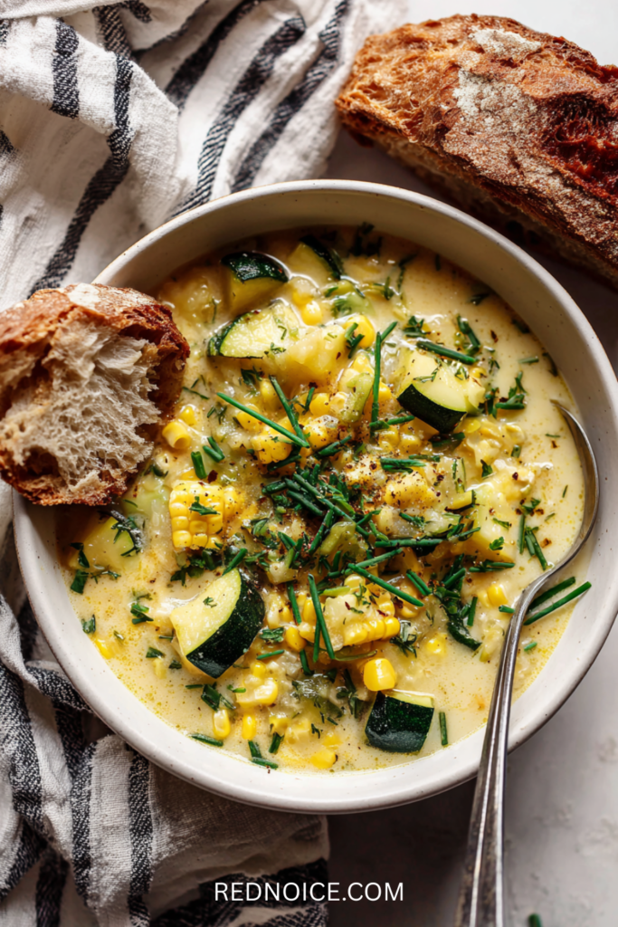 Summer Corn and Zucchini Chowder