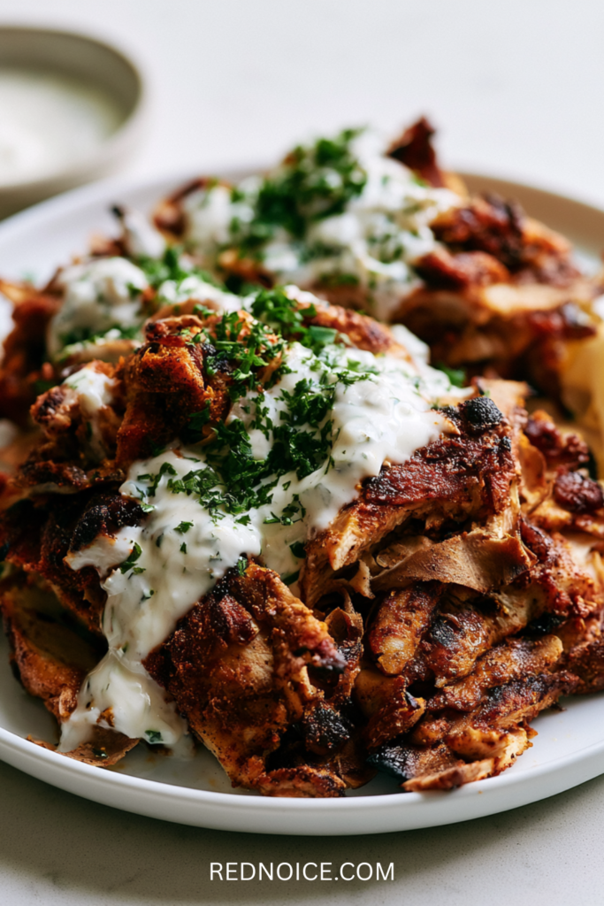 Shawarma-Spiced Chicken with Garlic Sauce