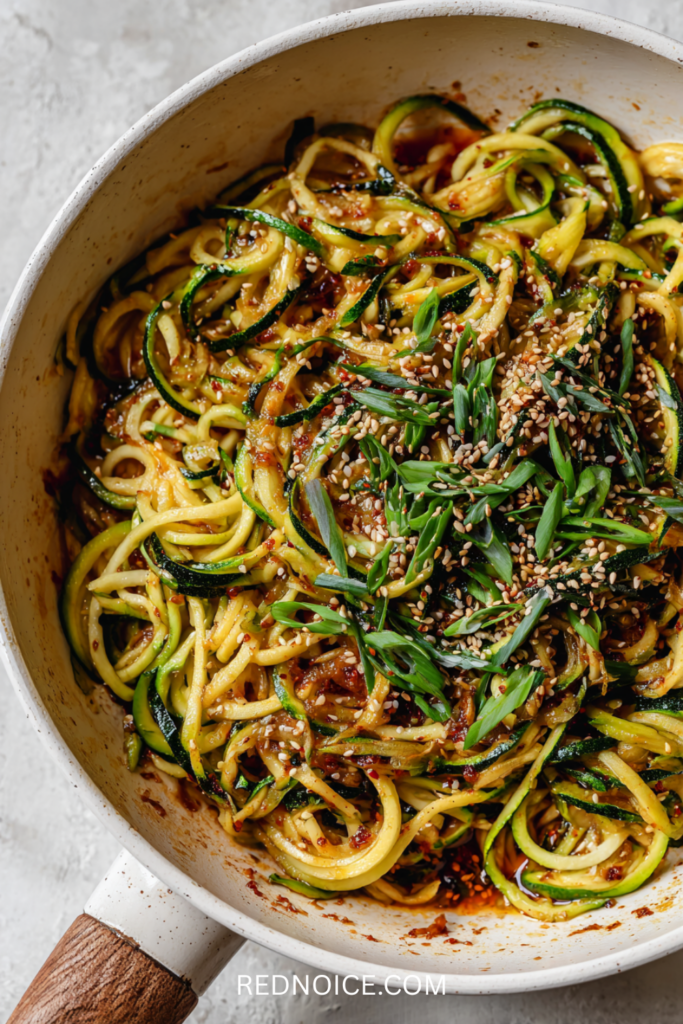 Spicy Garlic Zucchini Noodles