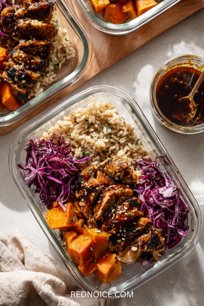 Teriyaki Chicken & Sweet Potato Bowl