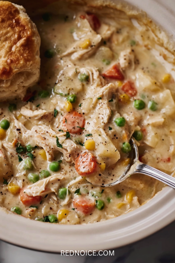 Easy Crockpot Chicken Pot Pie Soup