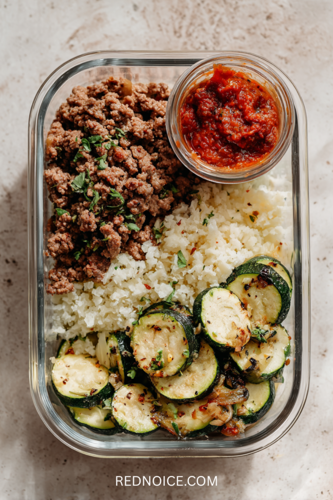 Beef & Cauliflower Rice Bowl