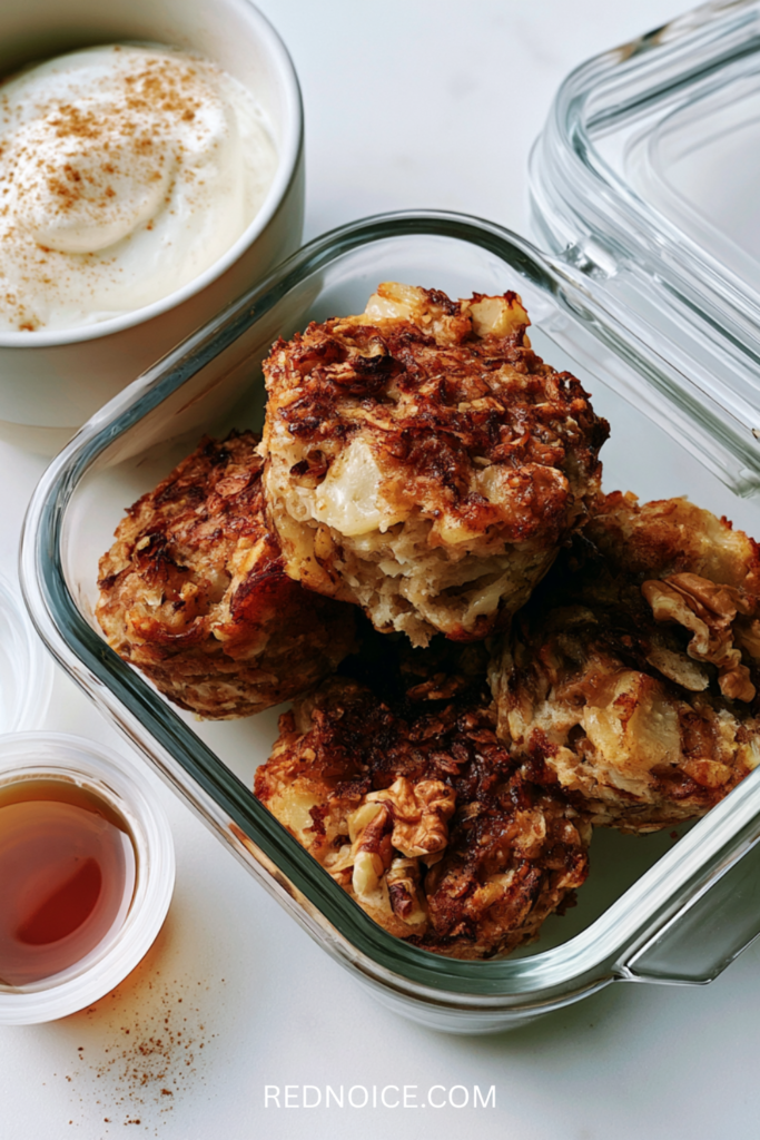 Apple Cinnamon Baked Oatmeal Bites