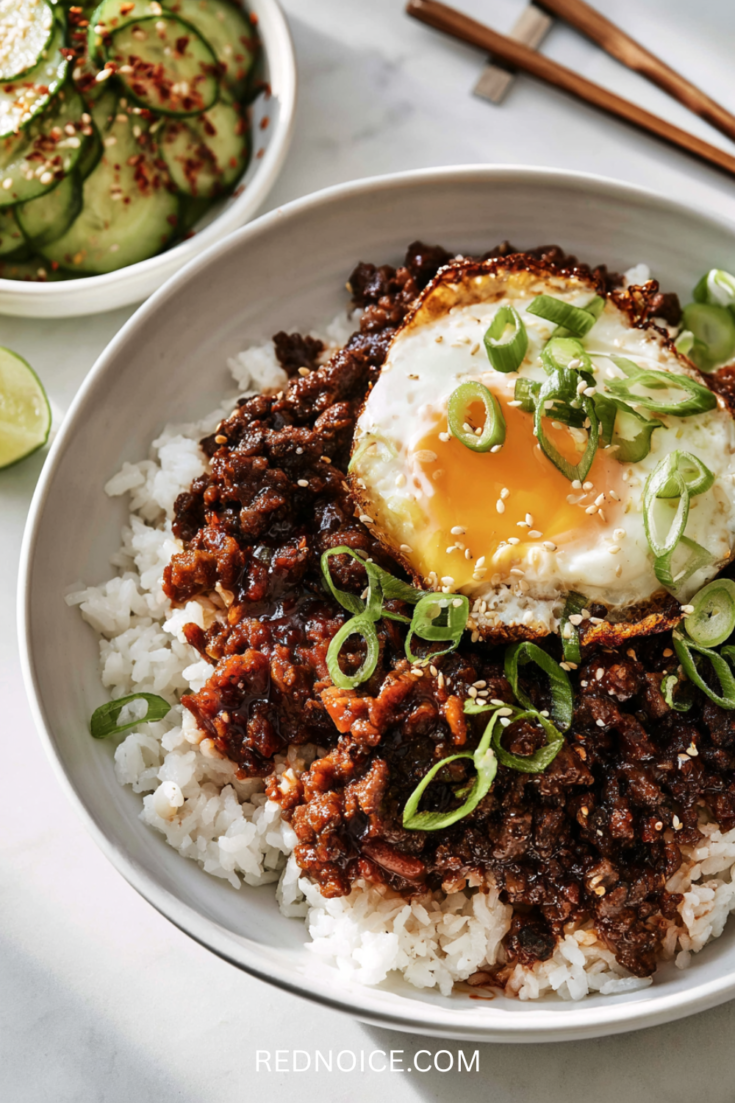Korean Gochujang Beef Bowl recipe