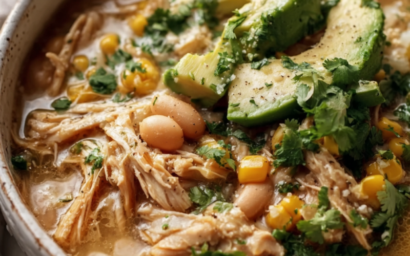 White chicken chili recipe - crockpot