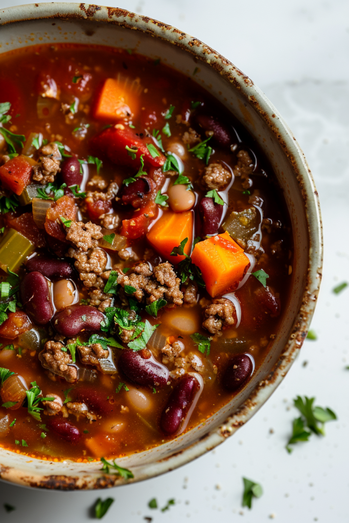 1. Beef and Vegetable Fall Soup