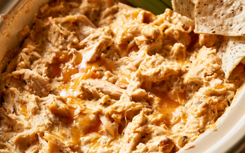 Crockpot Buffalo Chicken Dip