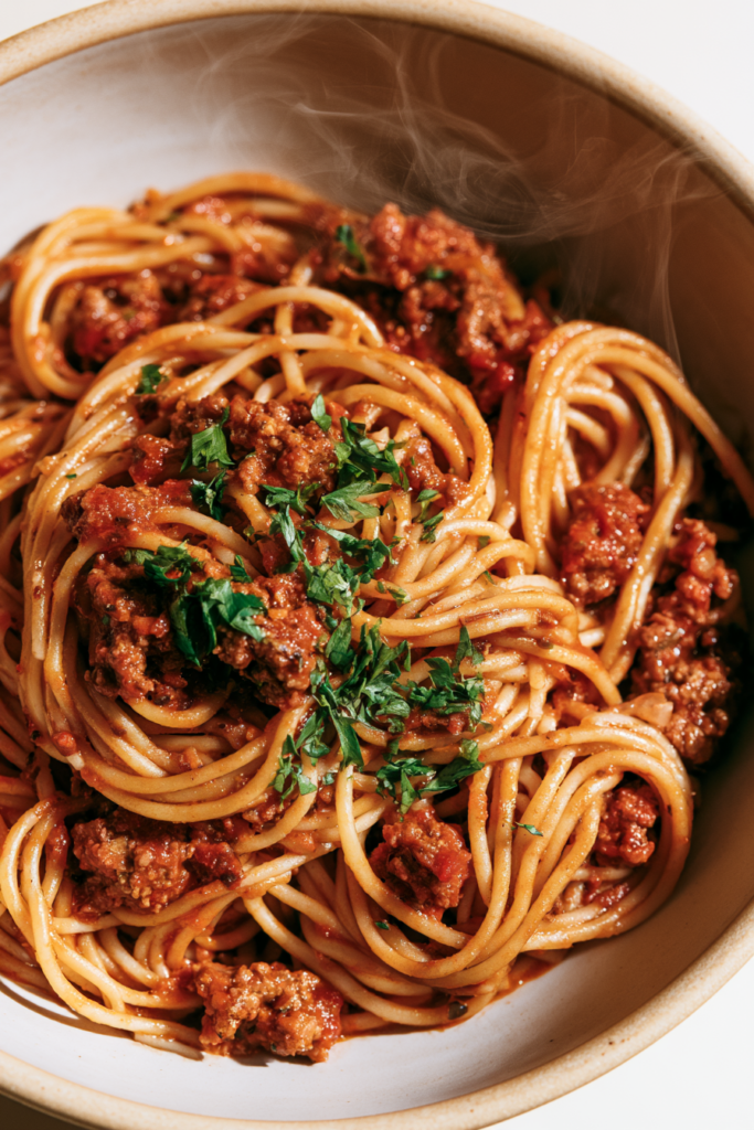 1. Classic One-Pot Ground Beef Spaghetti