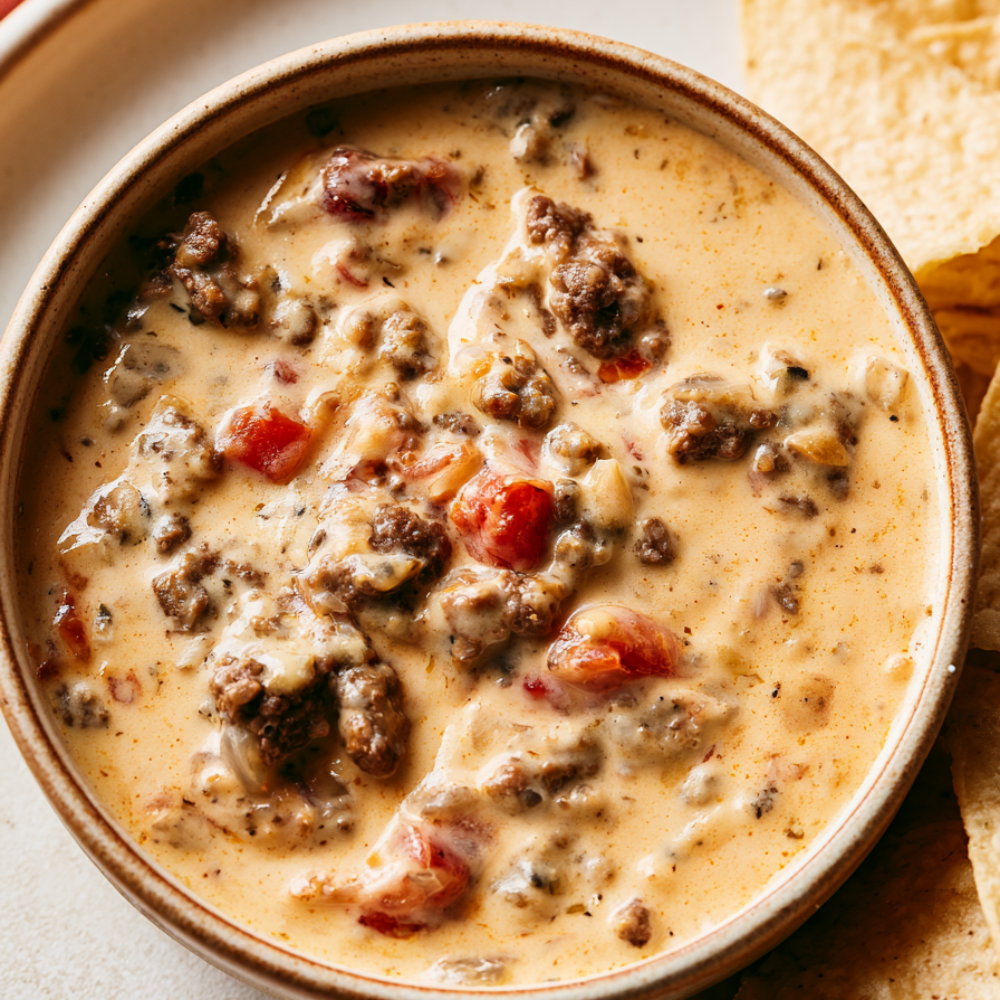 1. Classic Rotel Dip with Ground Beef