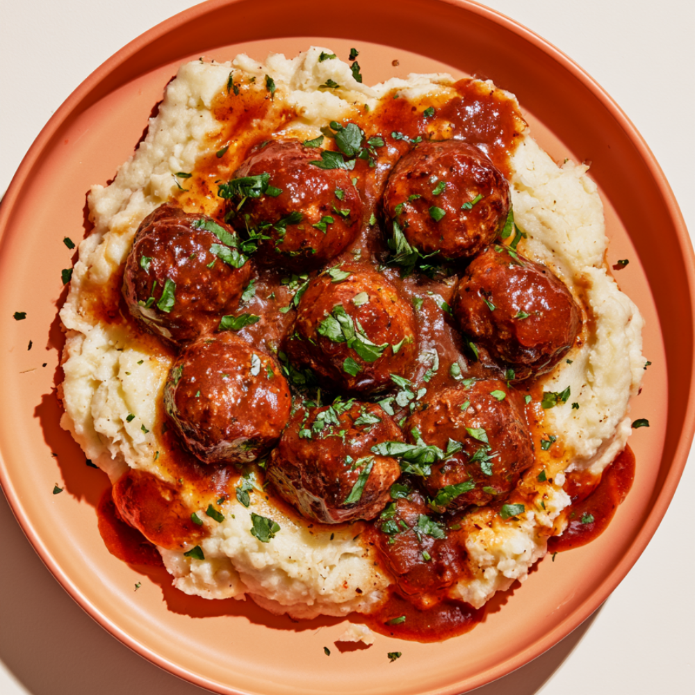 2. Crockpot Meatballs and Gravy