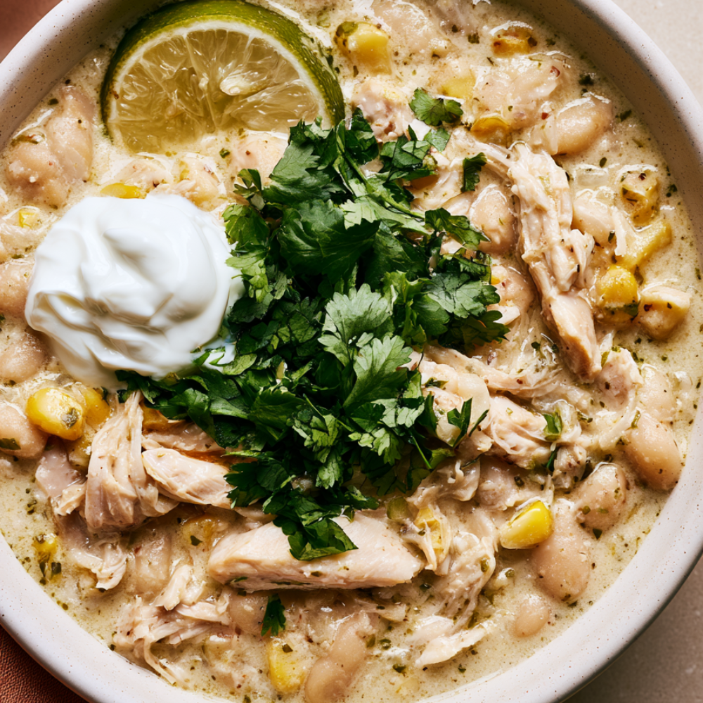 3. Crockpot White Chicken Chili