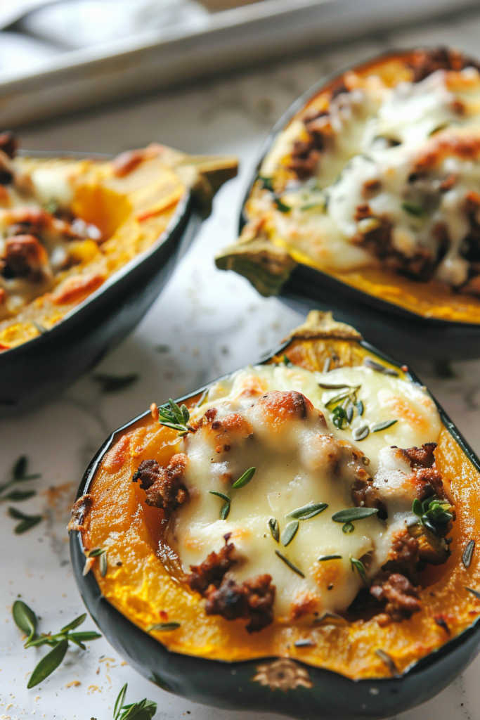 3. Ground Beef Stuffed Acorn Squash