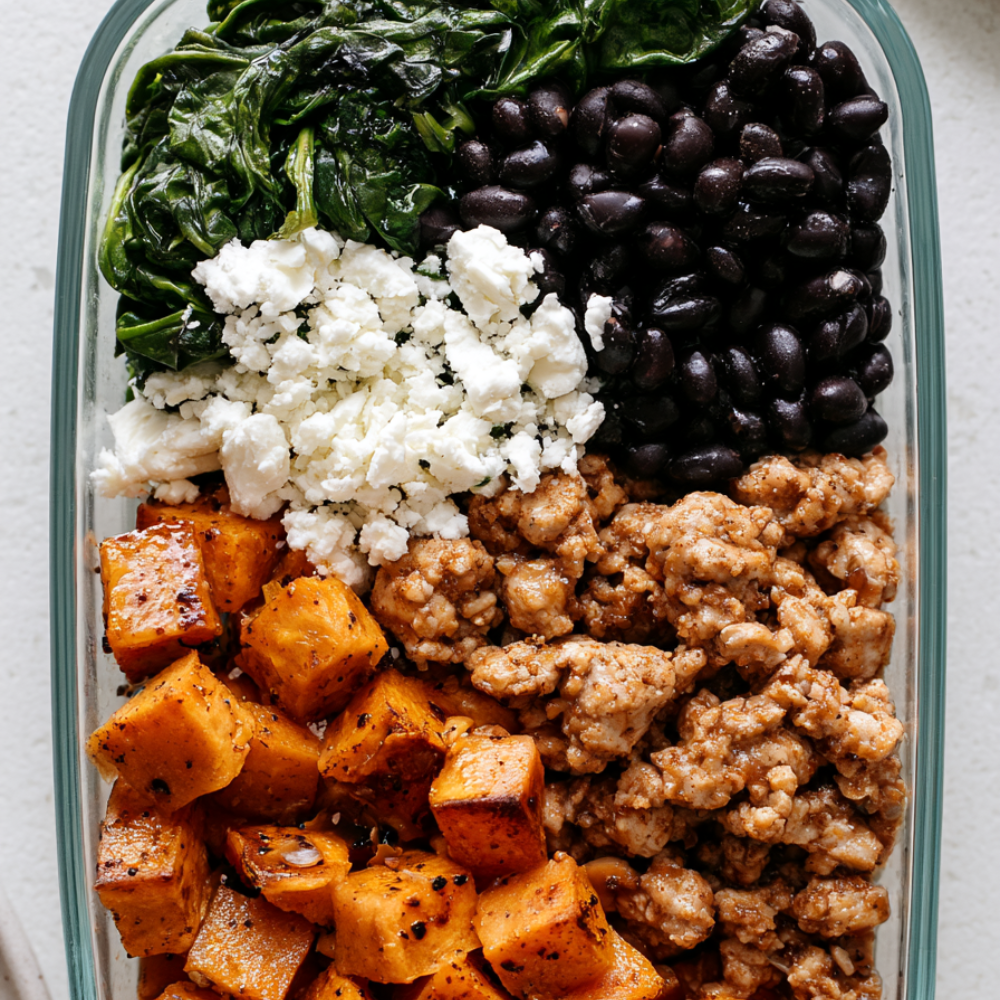 Ground Turkey and Black Bean Sweet Potato Bowls