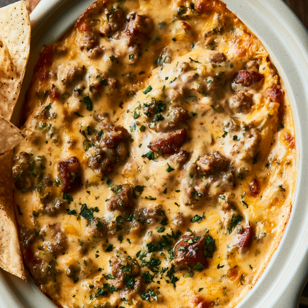 Crockpot Sausage and Cheese Dip