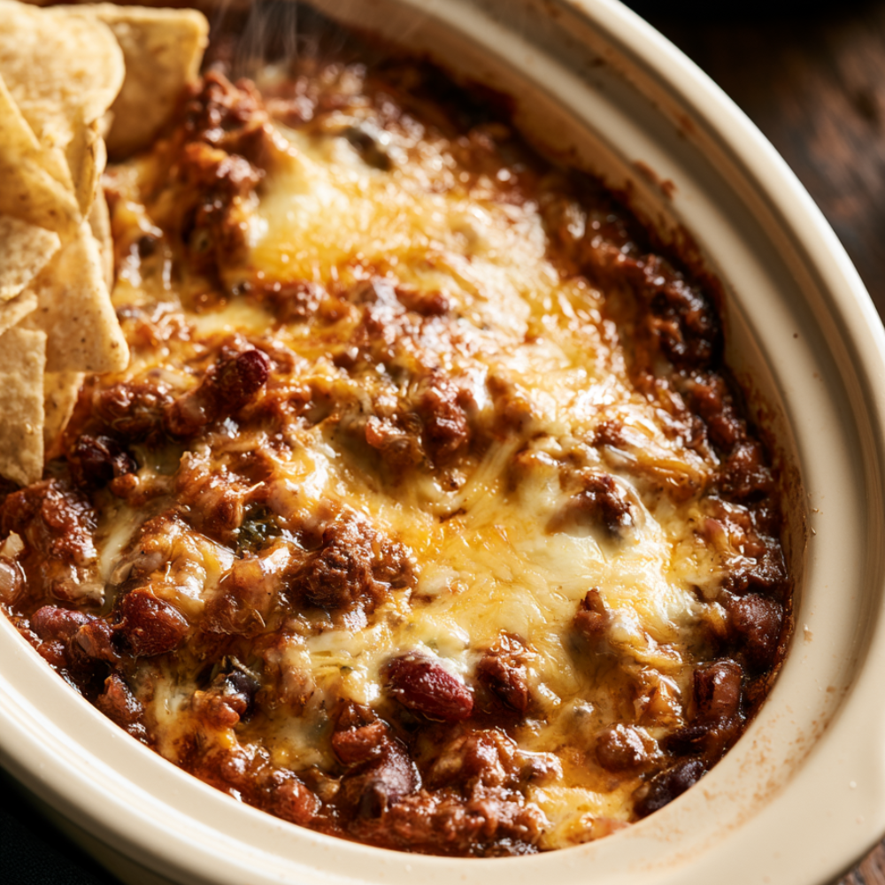 Crockpot Chili Cheese Dip